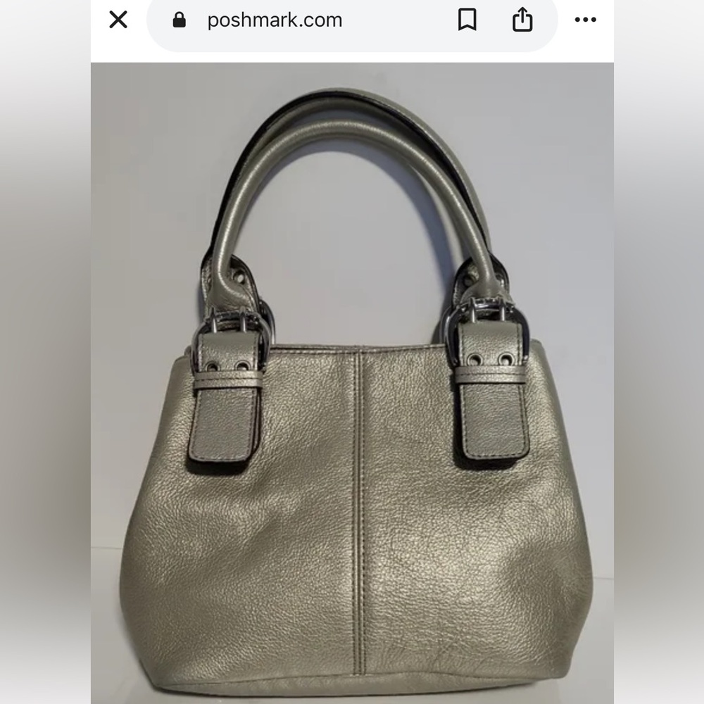 Tignanello Leather Handbag Purse Tote Bag